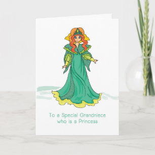 Cartão Vovó Princesa Birthday Green Sparkasse