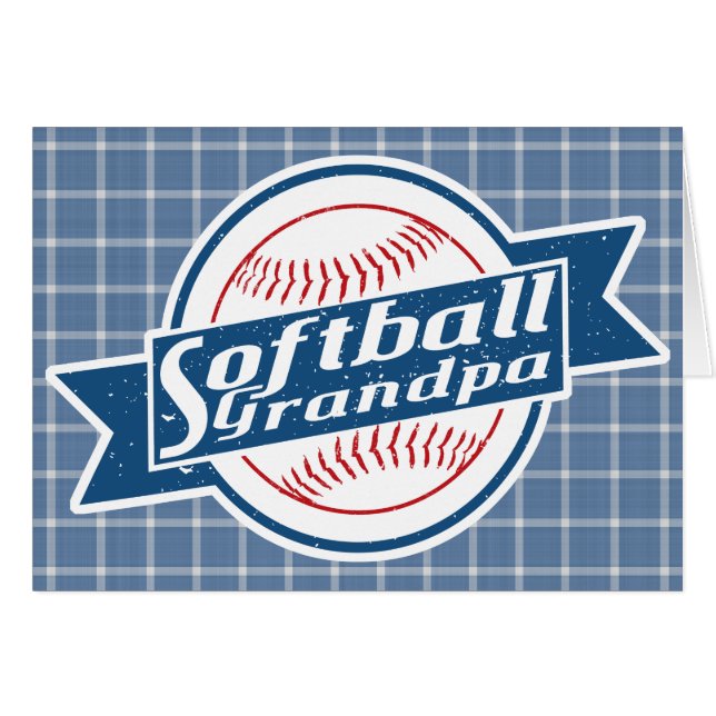 Cartão Vovô Softball (Frente Horizontal)