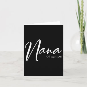 Cartão Vovôs Nana Est 1993 Dia de as mães Aniversário