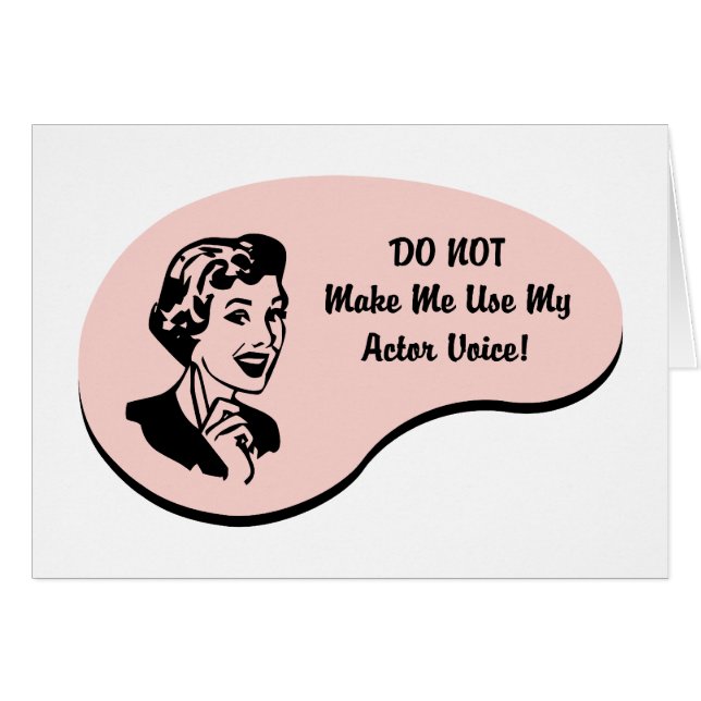 Cartão Voz do ator (Frente Horizontal)