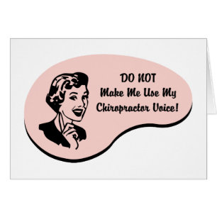 Cartão Voz do Chiropractor