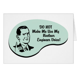 Cartão Voz nuclear do engenheiro