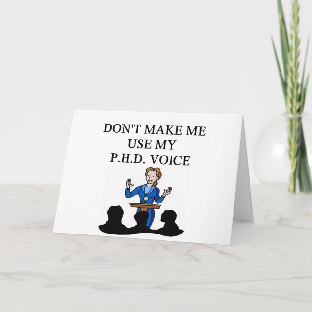 Cartão voz PHD (Frente)