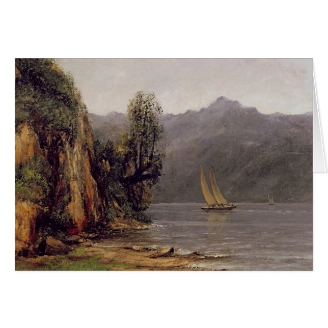 Cartão Vue du Laca Leman, c.1873-77 (Frente Horizontal)