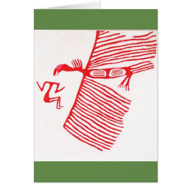 Cartão Vulture Shrine diz Happy Dia de os namorados (Frente)