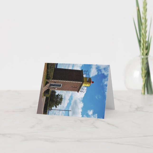 Cartão Vuurtoren voor scheepvaart in Willemstad Nederland (Frente)