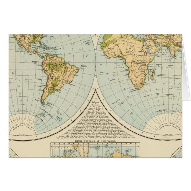 Cartão W, E Hemisférios (Frente Horizontal)