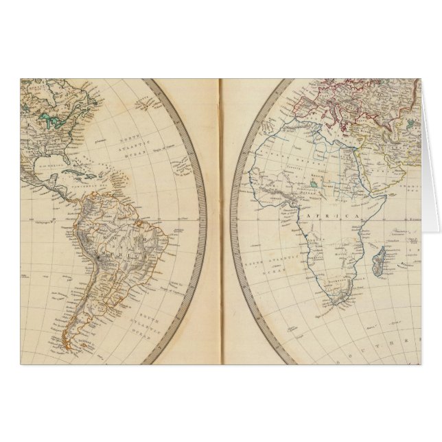 Cartão W, E Hemisférios 2 (Frente Horizontal)