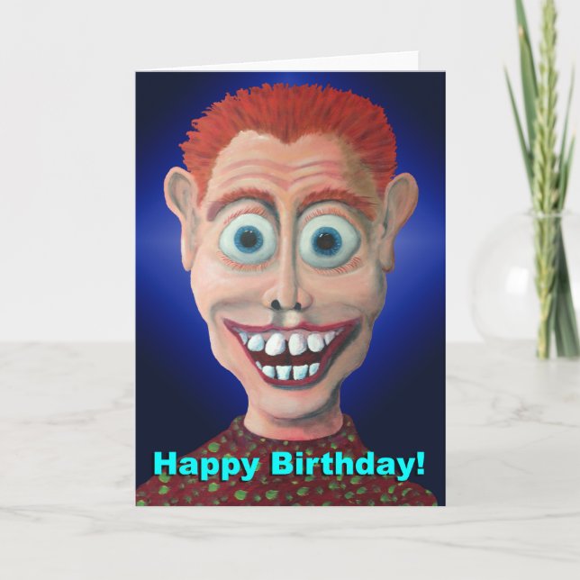 Cartão Wacky Birthday Greeting (Frente)