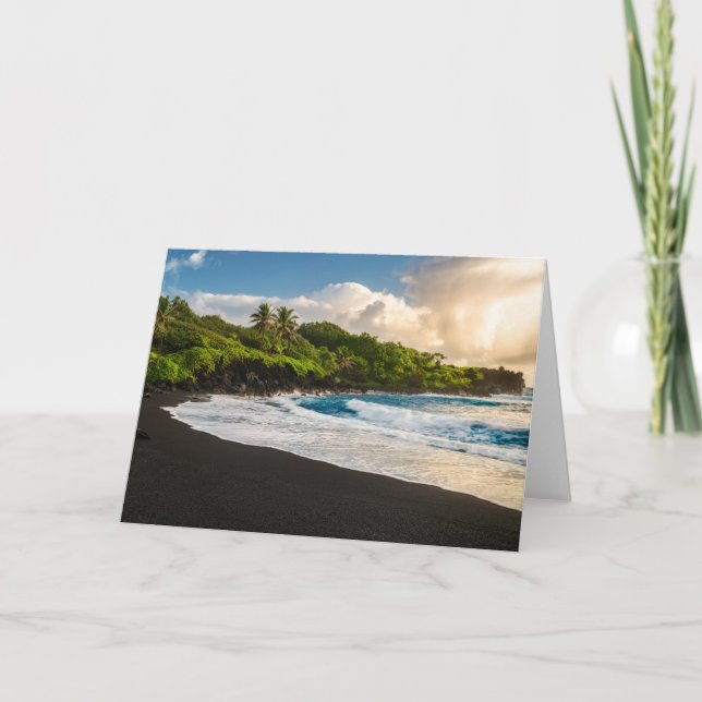 Cartão Waianapanapa Beach (Frente)