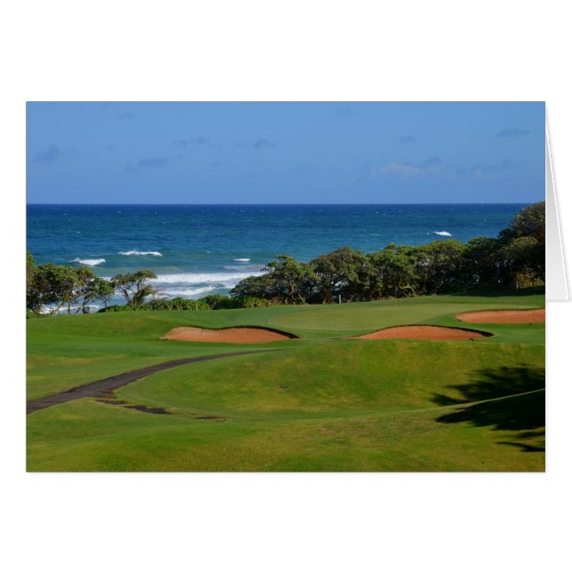 Cartão Wailua Golf Hole 17 (Frente Horizontal)