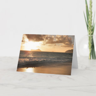 Cartão Waimanalo Sunrise Greeting card