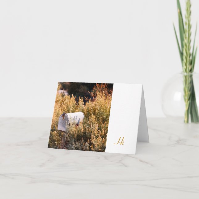 Cartão Waiting for the mail. (Frente)