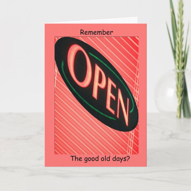 Cartão Waiting for the World to Open Card (Frente)