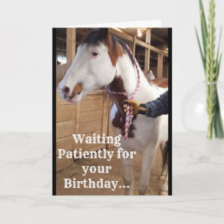 Cartão "Waiting Patiently for your Birthday..." card