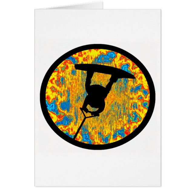 Cartão Wakeboard Raley psicótico (Frente)