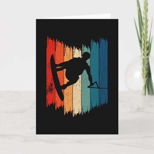 Cartão Wakeboard Vintage (Frente)