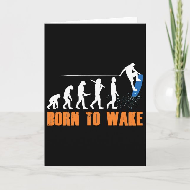 Cartão Wakeboard Wakeboarder Wakeboarding Freestyle Wake  (Frente)