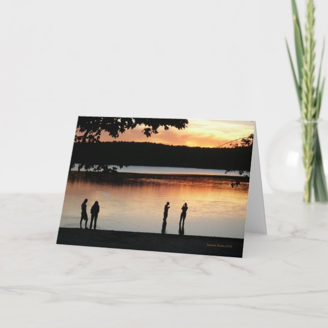 Cartão Walden Pond "Serene Western Sky" card (Frente)