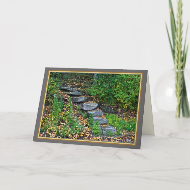 Cartão Walden Pond: Steps-Greeting (Frente)