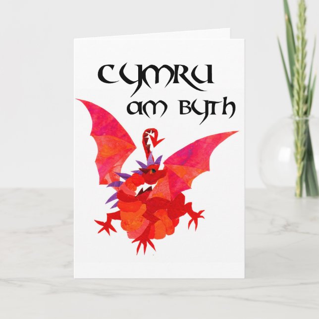 Cartão 'Wales Forever!' Greeting Card (Frente)
