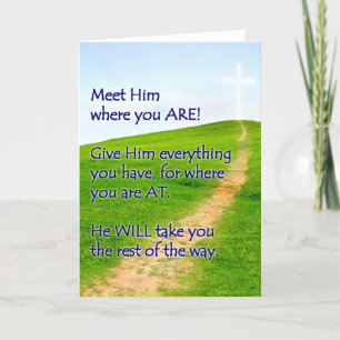 Cartão Walk with Christ