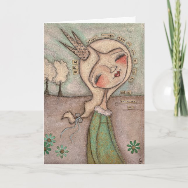 Cartão Walk Your Own Way - Greeting CArd (Frente)