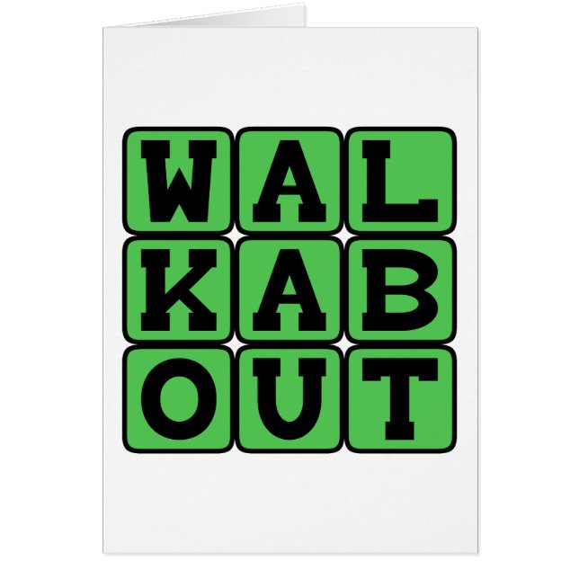 Cartão Walkabout, Aventura Australiana (Frente)