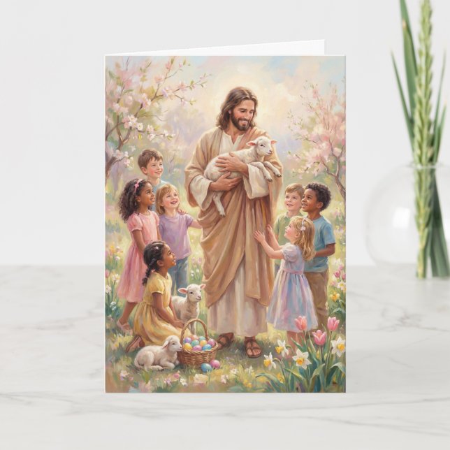 Cartão Walking with the Savior Easter Card (Frente)