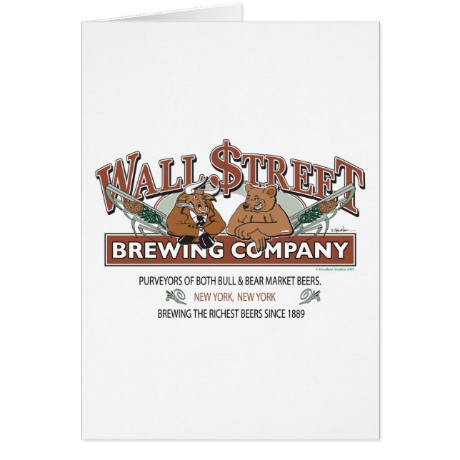 Cartão WALL-STREET-BREWING Company (Frente)