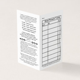 Cartão Wallet De Pressão Arterial Simples 2021