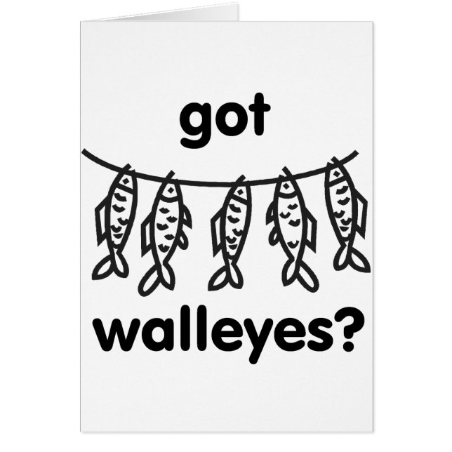 Cartão walleyes obtidos (Frente)