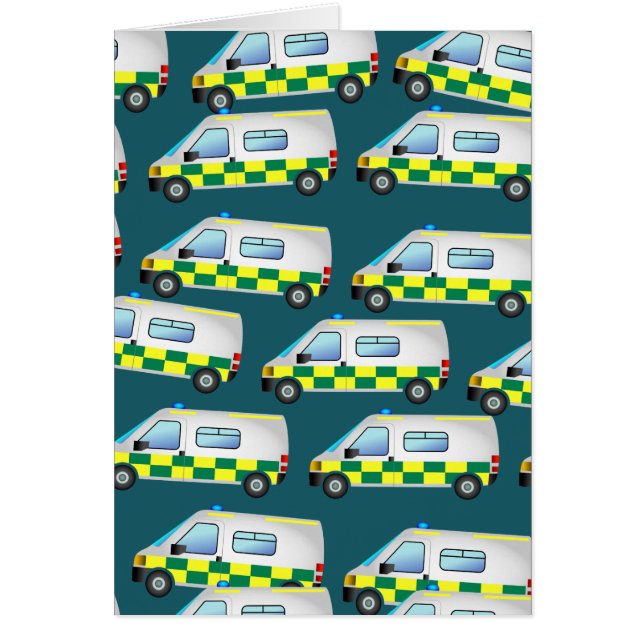 Cartão Wallpaper Ambulance (Frente)