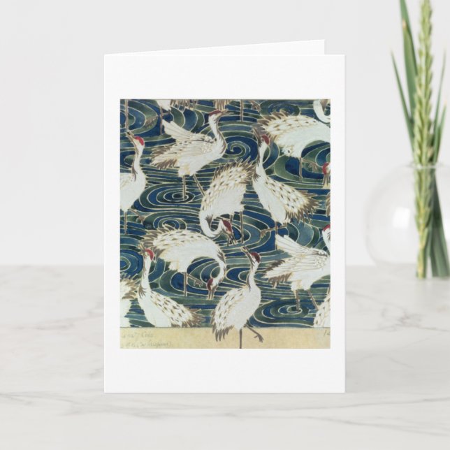 Cartão Wallpaper design, by the Silver Studio, c.1890 (Frente)