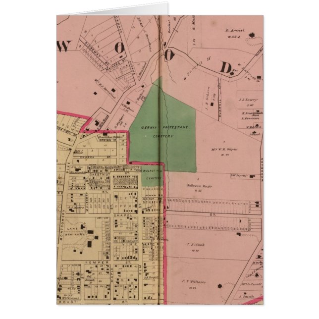 Cartão Walnut Colinas, Ohio (Frente)