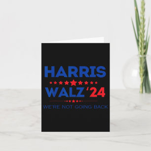 Cartão Waltz Não Vamos Voltar Para Kamala Harris 2024