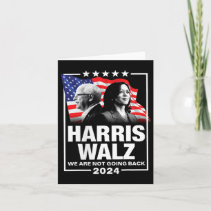 Cartão Waltz Não Vamos Voltar Para Kamala Harris 2024 1
