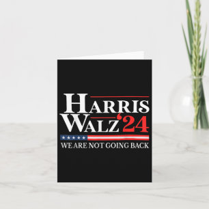 Cartão Waltz Não Vamos Voltar Para Kamala Harris 2024 1