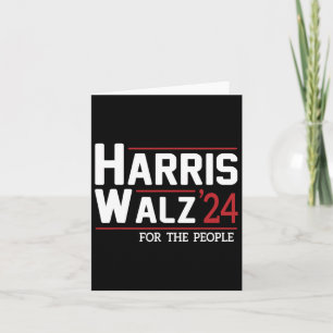 Cartão Walz 2024 Presidente Americano Kamala Harris Waltz