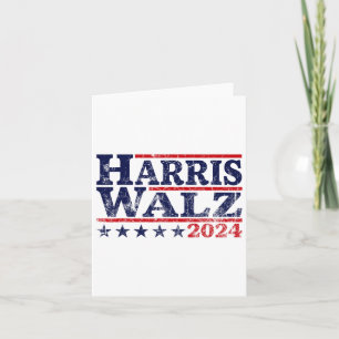 Cartão Walz 24 Election Kamala Harris Tim Waltz 24