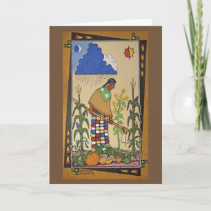 Cartão "Wamanje Hintewi" (Our Crops) Notecard