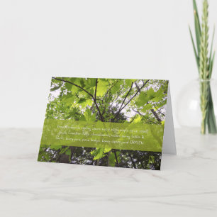 Cartão Wanna go plant a tree with me? Folded Greeting