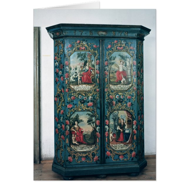 Cartão Wardrobe decorado com cenas dos quatro (Frente)