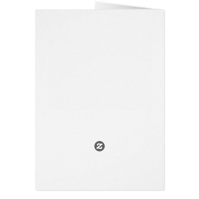 Cartão Warm Elegant Holiday Greeting Card – Artistic Bird (Verso)