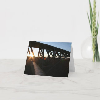 Cartão Warm Steel Cold Day