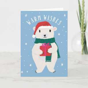 Cartão Warm Wish Beary Felice Natal