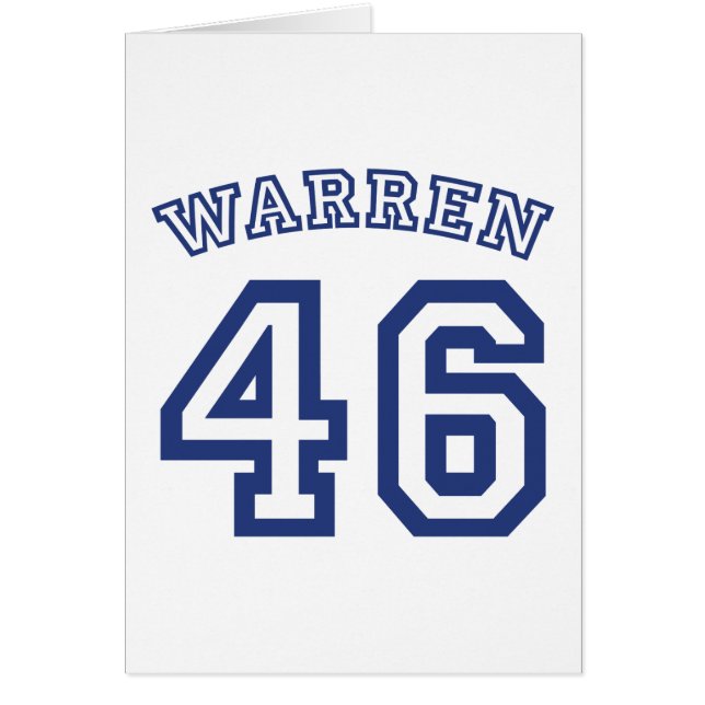 CARTÃO WARREN 46 (Frente)