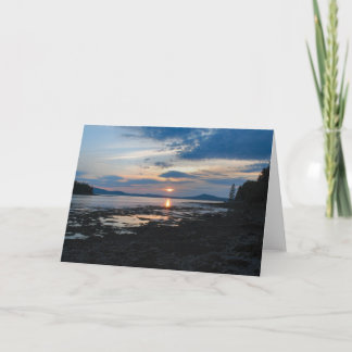 Cartão Warren Island Sunset notecard - 2