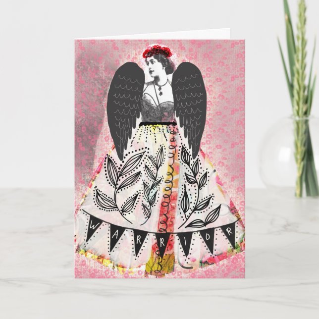 Cartão Warrior, blank card, artwork by Lisa Casineau (Frente)