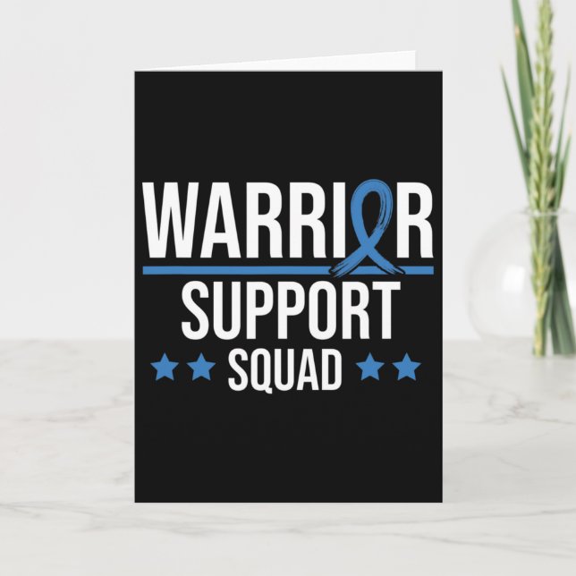 Cartão Warrior Support Squad Diabetes Awareness  (Frente)